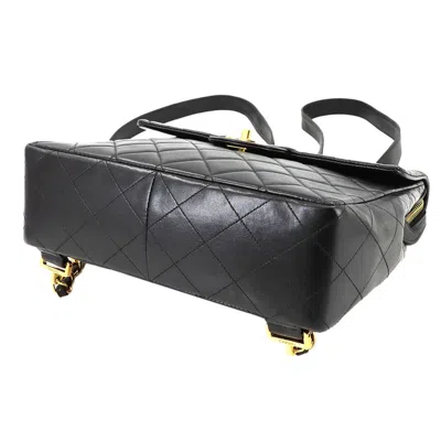 Pre-owned Chanel Black Leather Backpack ()