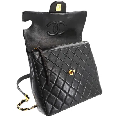 Pre-owned Chanel Black Leather Backpack ()