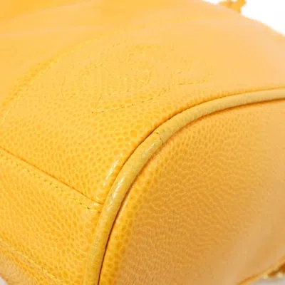 Pre-owned Chanel Orange Caviar Leather Backpack ()