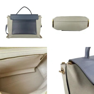 Pre-owned Chloé Blue Gray Leather Shoulder Bag ()