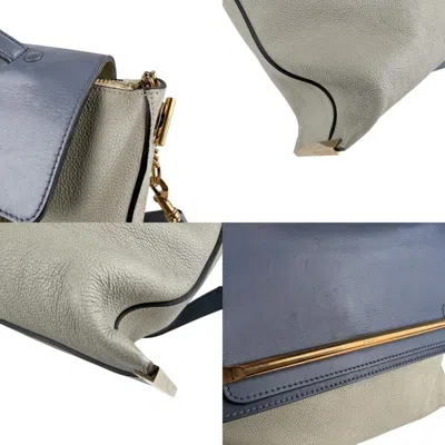 Pre-owned Chloé Blue Gray Leather Shoulder Bag ()