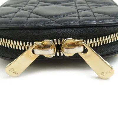 Pre-owned Dior Christian  Black Gold Leather Metal Shoulder Bag ()
