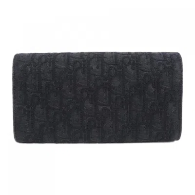 Pre-owned Dior Christian  Black Long Wallet (bi-fold) ()