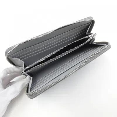 Pre-owned Dior Christian  Gray Long Wallet (bi-fold) ()