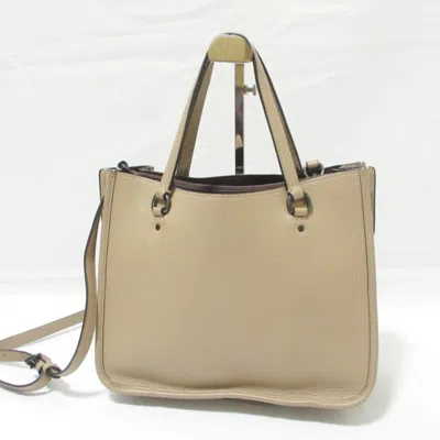 Pre-owned Coach Beige Handbag Shoulder Bag ()