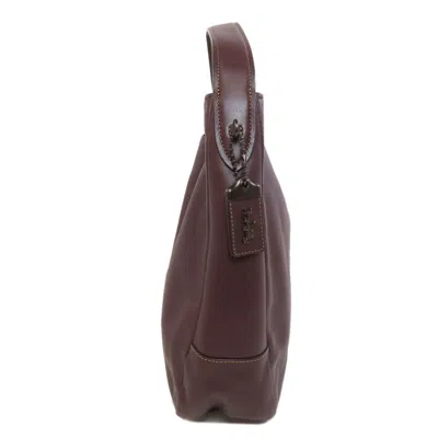 Pre-owned Coach Bordeaux Leather Tote Bag ()