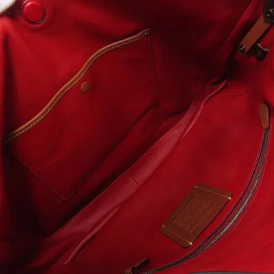 Pre-owned Coach Bordeaux Leather Tote Bag ()
