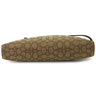 Pre-owned Coach Brown Canvas Leather Shoulder Bag ()