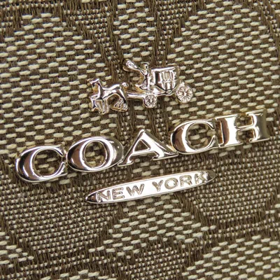 Pre-owned Coach Brown Canvas Leather Shoulder Bag ()