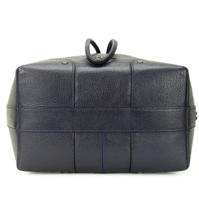 Pre-owned Coach Navy Leather Shoulder Bag ()