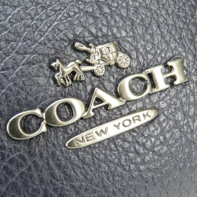 Pre-owned Coach Navy Leather Shoulder Bag ()