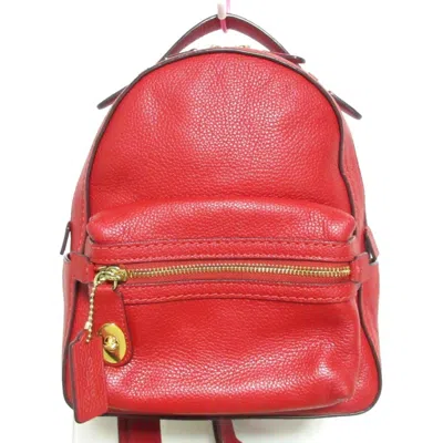 Pre-owned Coach Red Color Backpack ()