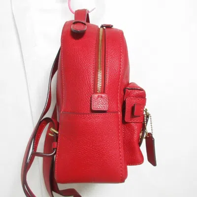 Pre-owned Coach Red Color Backpack ()