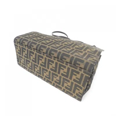 Pre-owned Fendi Brown Canvas Shoulder Bag ()