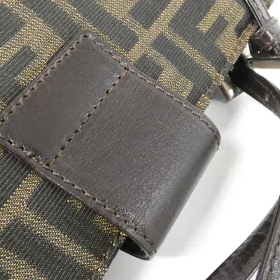 Pre-owned Fendi Brown Canvas Shoulder Bag ()
