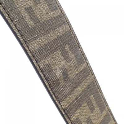 Pre-owned Fendi Brown Coated Canvas Leather Baguette Bag Shoulder Bag ()