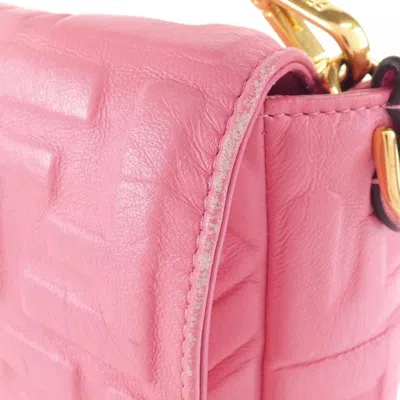 Pre-owned Fendi Gold Leather Handbag Shoulder Bag ()