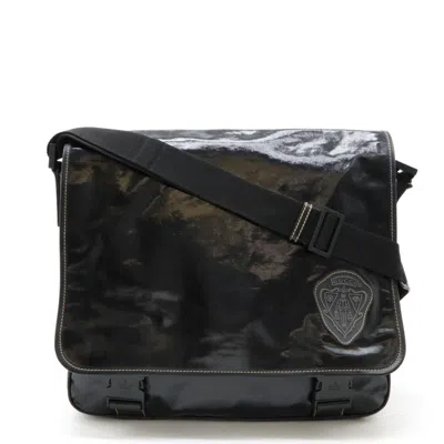 Pre-owned Gucci Black Coated Canvas Shoulder Bag ()