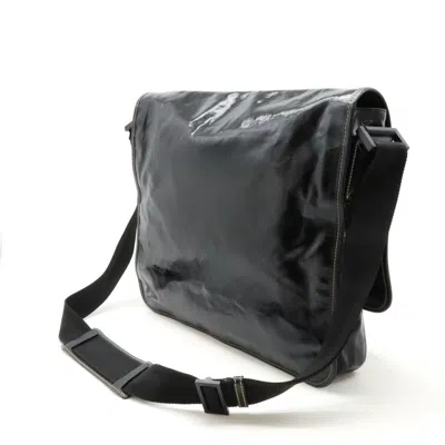 Pre-owned Gucci Black Coated Canvas Shoulder Bag ()