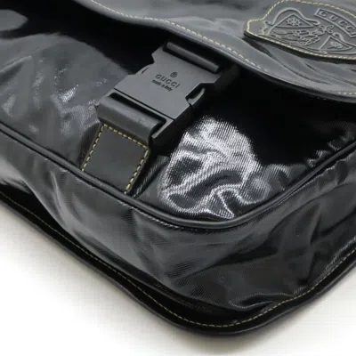 Pre-owned Gucci Black Coated Canvas Shoulder Bag ()