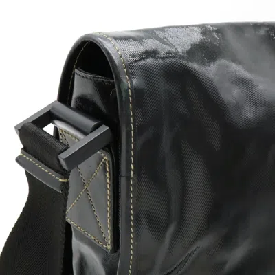 Pre-owned Gucci Black Coated Canvas Shoulder Bag ()