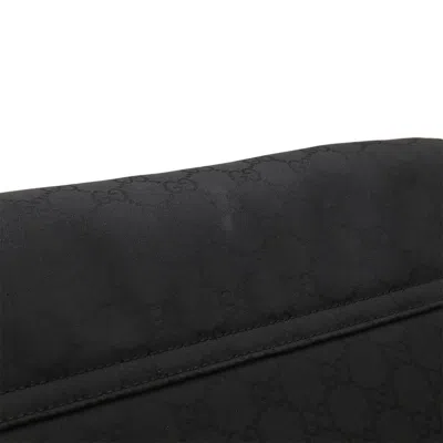 Pre-owned Gucci Black Nylon Leather Shoulder Bag ()