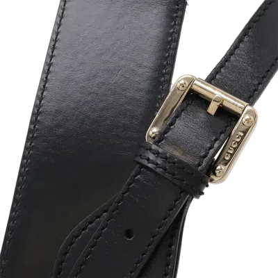 Pre-owned Gucci Black Nylon Leather Shoulder Bag ()