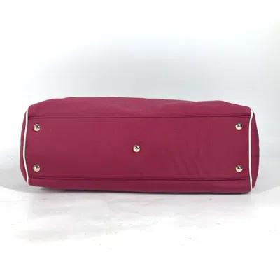 Pre-owned Gucci Pink White Leather Jacquard Shoulder Bag Tote Bag ()