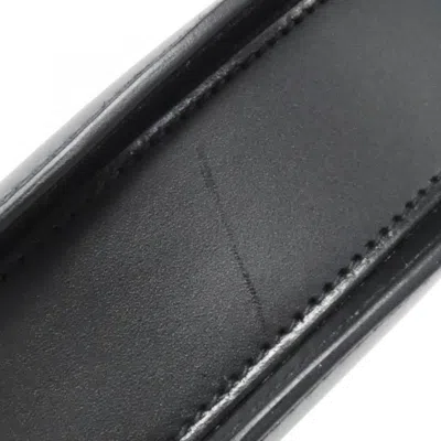Pre-owned Hermes Black Vache Leather Buffalo Horn Clutch Bag ()
