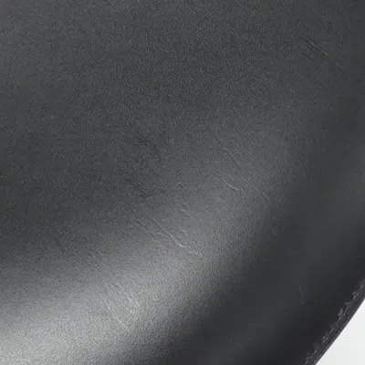 Pre-owned Hermes Black Vache Leather Buffalo Horn Clutch Bag ()