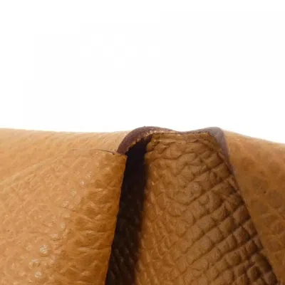 Pre-owned Hermes Brown Epsom Leather Coin Purse/coin Case ()