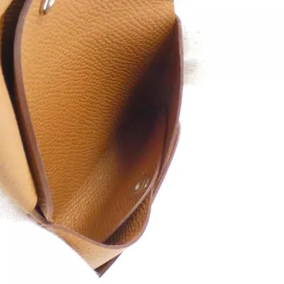 Pre-owned Hermes Brown Epsom Leather Coin Purse/coin Case ()