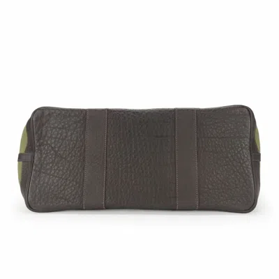 Pre-owned Hermes Brown Khaki Canvas Leather Tote Bag ()