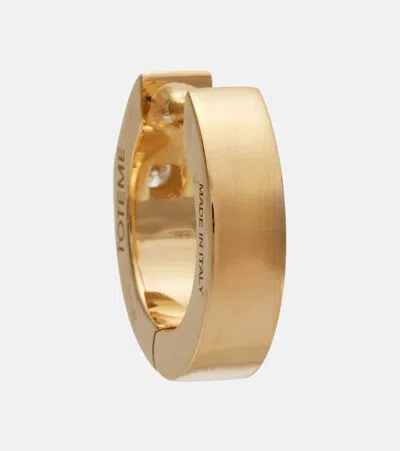 Totême 18kt Gold Hoop Earrings With Diamond