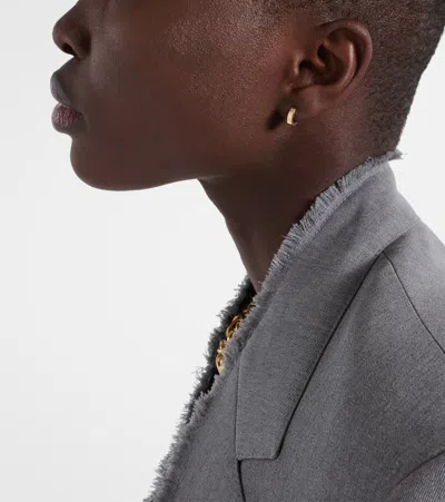 Totême 18kt Gold Hoop Earrings With Diamond