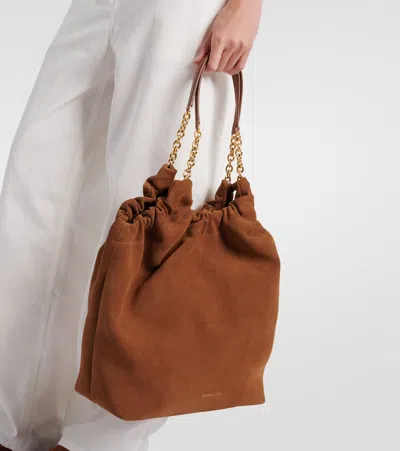 Demellier Miami Suede Shoulder Bag