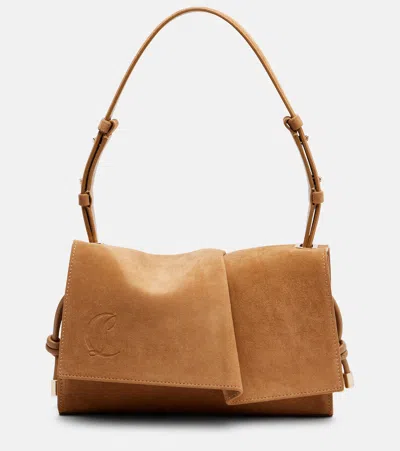 Christian Louboutin Baggy Small Shoulder Bag In Suede