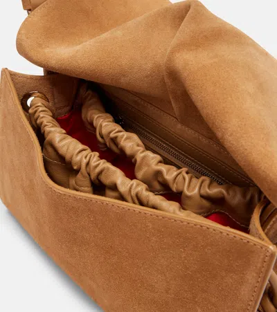 Christian Louboutin Baggy Small Shoulder Bag In Suede