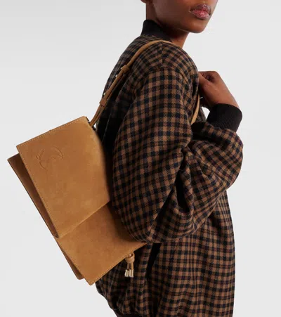 Christian Louboutin Baggy Small Shoulder Bag In Suede