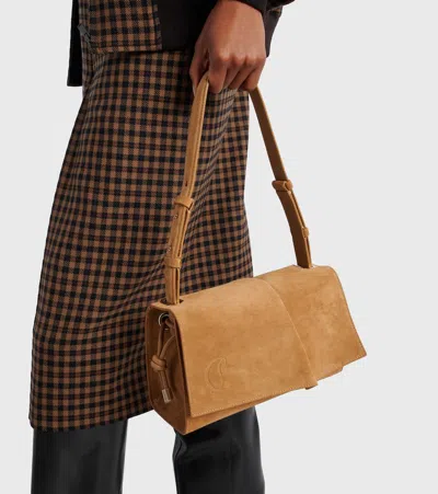 Christian Louboutin Baggy Small Shoulder Bag In Suede