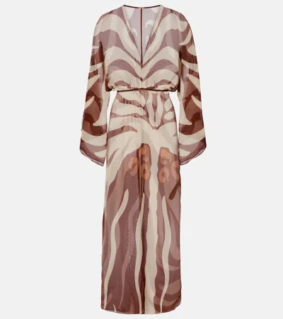 Johanna Ortiz Printed Spiritual Healers Kaftan Maxi Dress