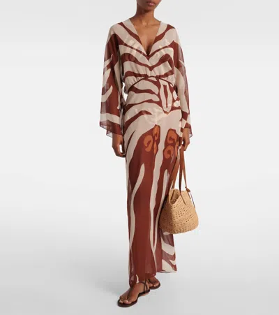 Johanna Ortiz Printed Spiritual Healers Kaftan Maxi Dress