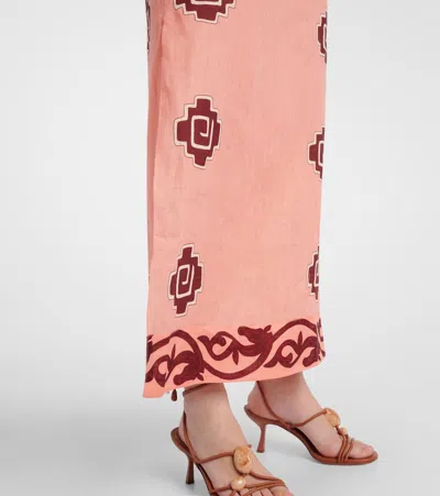 Johanna Ortiz Energetic Patterns Linen Maxi Dress