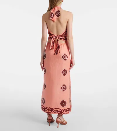 Johanna Ortiz Energetic Patterns Linen Maxi Dress