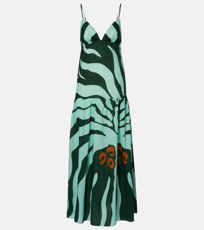 Johanna Ortiz Zea Palm Cotton Maxi Dress