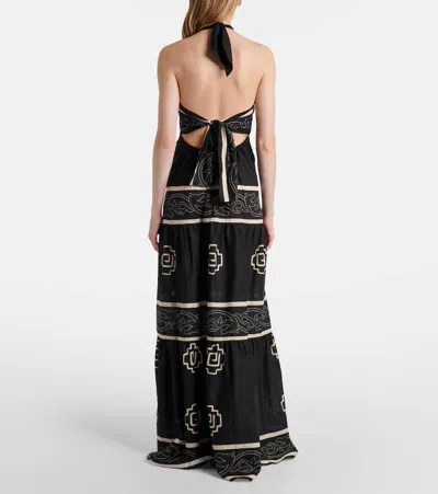 Johanna Ortiz Orilla Del Mar Cotton Poplin Maxi Dress