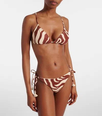 Johanna Ortiz Konibo Printed Bikini Top