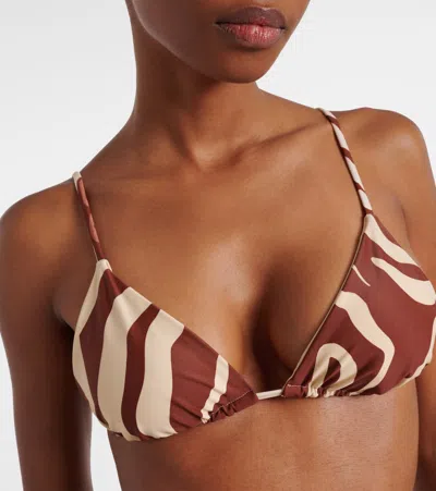 Johanna Ortiz Konibo Printed Bikini Top