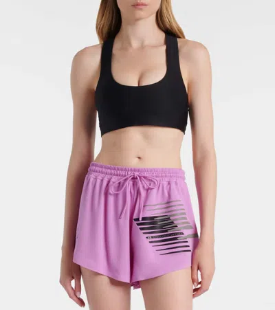 Adidas By Stella Mccartney Tonal Shorts Pulse Lilac In Pink