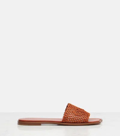 Chloé Soleil Embroidered Slides